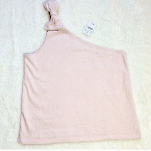 J. Crew One Shoulder Bow Top